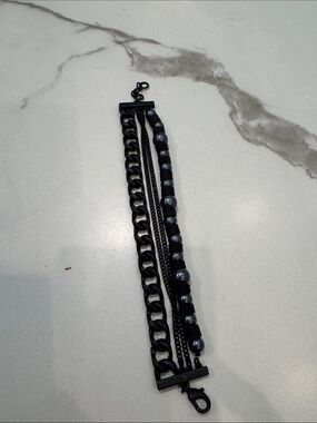 Harley-Davidson Multi-Row Beaded Chain Bracelet